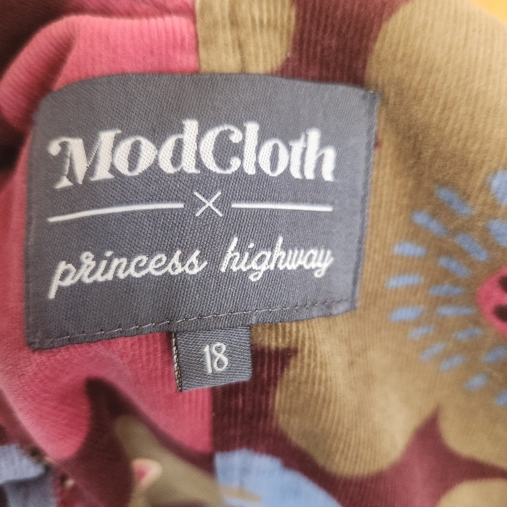 Modcloth Brown Floral Jumpsuit - Picture 2 of 8